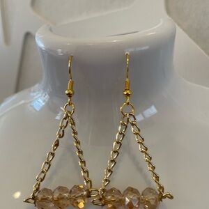 Elegant Gold Chain Earrings